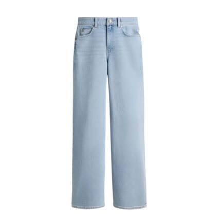 Women’s High Waist Wide Leg Light Wash Jeans