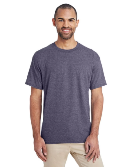 Gildan G800 - DryBlend™ 5.5 oz., 50/50 T-Shirt (8000) - Heather Sport Dark Navy